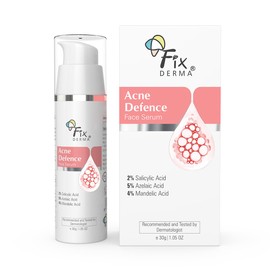FIXDERMA Suero De Ácido Salicílico Al 2 Para El Tratamiento Antiacné Y Localizado Con 5 De Ácido Azelaico Y 4 De Ácido Mandélico  Suero Facial...     