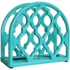 Blue Donuts Cast Iron Classic Napkin Holder - Turquoise