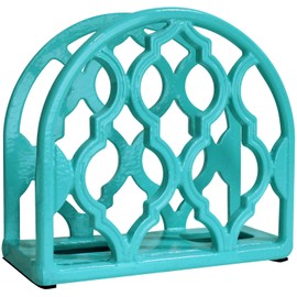 Blue Donuts Cast Iron Classic Napkin Holder - Turquoise