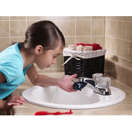 Jokari Accesorio de fuente de agua para baño de ballena Divertido diseño de animales para hacer que los dientes se cepillen y enjuaguen (2)