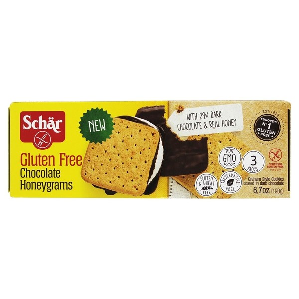 Schar Gluten Free Honeygrams Crackers Gold Chocolate 6.7 Ounce (Pack of 1)