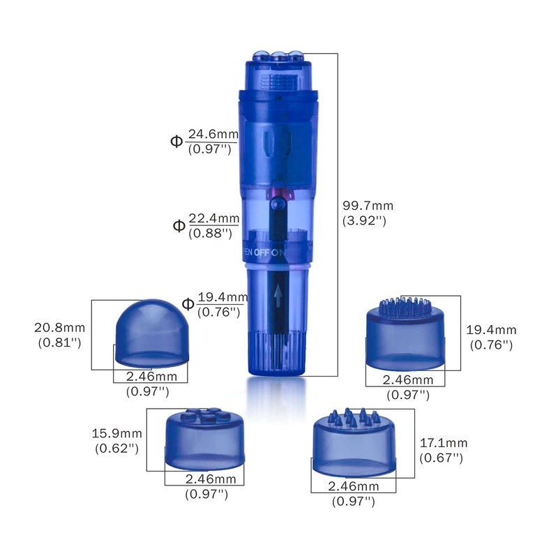 AFH Mini Massage Tool | Massager with 4 Attachments