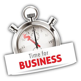 Zirni Stopwatch Time for Business Sticker Decal Design