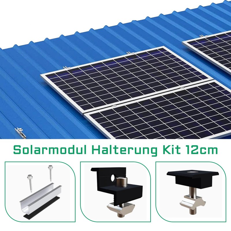Solar Panel Mount Kit for 2 x Modules, 12 cm