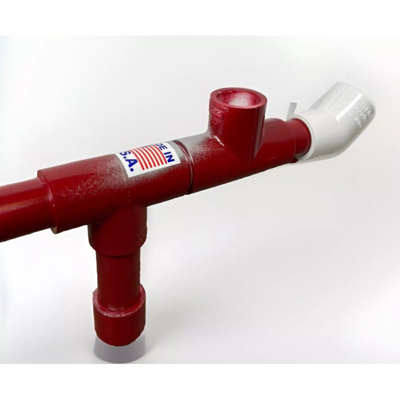 PVC Creations Marshmallow Shooter Red & Grey PVC Marshmallow Shoots