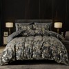 PHF Truly Velvet Duvet Cover Set King Size, 3pcs Leaves