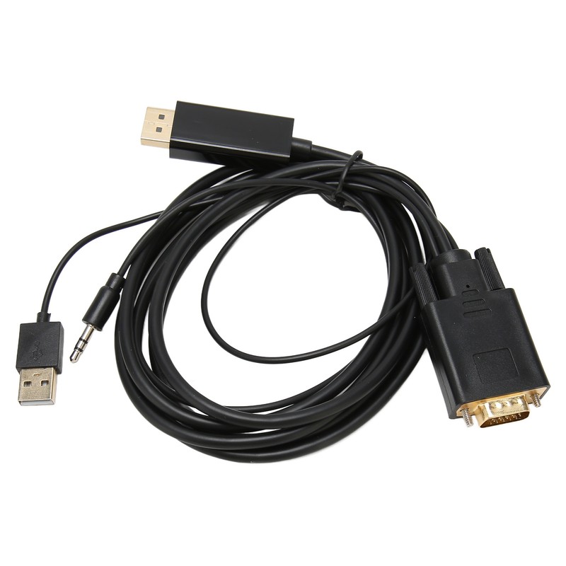 VGA to DP Connector Cable HD Video Converter Cable with