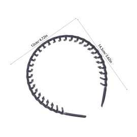 minkissy 7pcs Non Slip Plastic Headbands with Teeth for Women Men Facial Hair Accessories for Skincare Flyaway Design for Face Washing and Sports