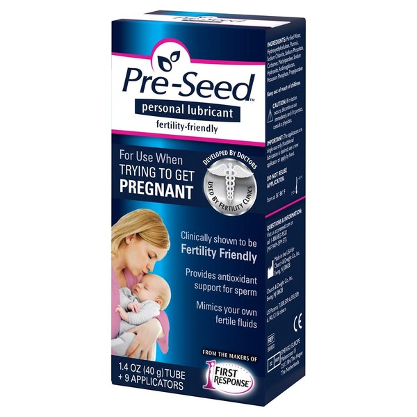 Pre-Seed Lubricant 40-gram tube with 9 applicators (Pack of 3)