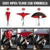 Wxjiahetai Inverted Reverse Umbrella with C-shaped Handle Windproof Upside Down