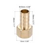 sourcing map Brass Barb Hose Fitting Connector Adapter 10mm Barbed