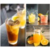 12 x Glass Straws Long – Glass Drinking Straws Glass