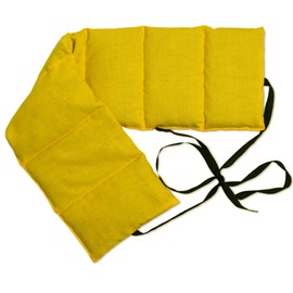 Lavendel + Leinsamen Wärmekissen 7-Kammer mit Band, 65x15 mango. Wärmekissen Körnerkissen, Rücken, Lende