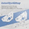Windshield Wiper Repair Kit Stainless Steel Mounting Brackets Compatible for