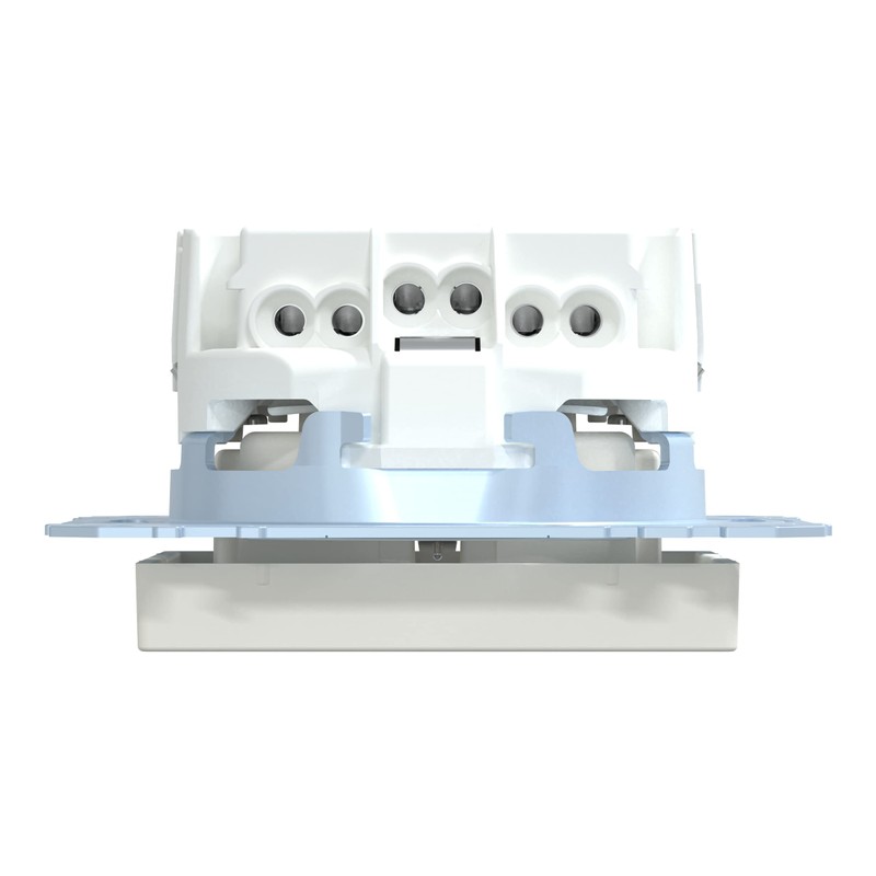 Merten MEG2301-0419 SCHUKO socket-outlet, plug-in terminals, polar white, System M
