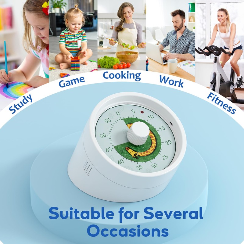 BellMan Visual Timer, 60 Minute Countdown Timer for Kids and