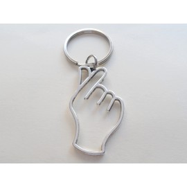 JewelryEveryday Korean Hand Heart Symbol Charm Keychain, Couples Keychain