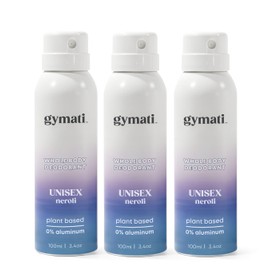 Gymati Natural Deodorant Body Spray – Aluminum-Free, Plant-Based Blend with Aloe & Zinc, Long-Lasting Odor Protection, Luxury-Inspired Scent Unisex Pack of 3