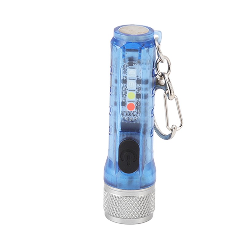 Keychain Flashlight Long Range Super Bright LED Flashlight USB Rechargeable