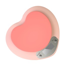 Food Scale, HD LCD Display Heart Shaped Kitchen Electronic Scale for Cooking (1g/5kg Battery Type)