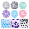 Baluue 6 Pack Women's Waterproof Spa Shower Cap Elastic Headband