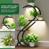 FURRIFIC Soporte para Plantas con Luz de Crecimiento 4Niveles en