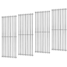 GasSaf Grill Grates for Chargriller 5050, 3001, Cooking Grates Replacement Parts for Char Griller Duo 5050, 2121, King Griller 3008 5252, Food Grade SUS304 Grill Grates 19 3/4 x 6 3/4 (4-Pack)