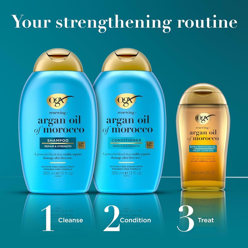 OGX, Tratamiento Capilar Renovador Extra Fuerte de Aceite de Argán,