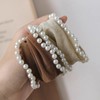 Pearl Braided Elastic Hair Bands Scrunchie Ponytail Hair Ties braid