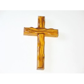 Cruz de Madera de Olivo Wall Cross Olive Wood 8" 20 cm Bethlehem