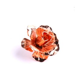 COLORFUL BLING Fashion Men Women Rose Floral Flower Lapel Stick Brooch Pin Suit Tuxedo Corsage Accessory - Gold