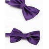 Alizeal Mens Solid Color Bow ties Polyester Pre Tied Wedding
