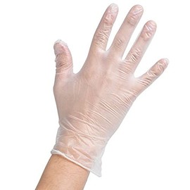 Gloveman GL6623_1 Vinyl Gloves, Powder Free, Large (Pack of 100), clear