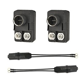 supmory TV Antenna Connector Matching Transformer 300 Ohm to 75 Ohm HD/UHF/VHF/FM TV Video Converter