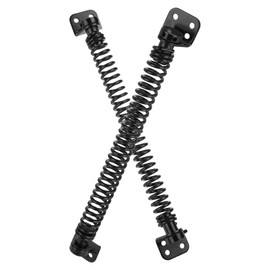 YONSIN 11-1/2" Self Closing Gate Spring Heavy Duty Door Springs to Close Door, Adjustable Tensioner Automatic Gate Closure, Suitable for Wooden Gate, Vinyl Fence, Steel Door, Black, 2 Pcs