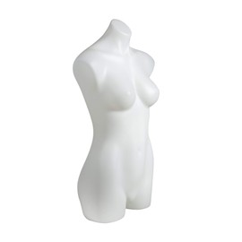 Econoco Female 3/4 Torso, No Arms, Milky White