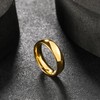 King Will GLORY 6mm 24k Gold Plated High Polished Comfort