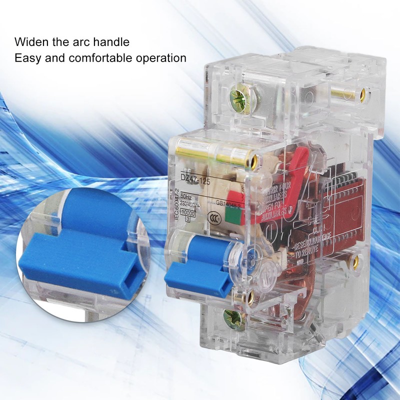 Circuit Breaker Transparent 1P Sensitive Operation ABS Circuit Breaker 230V