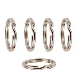 The Jewellery Store London 5 Pcs Split Rings in Nickel Free 925 Sterling Silver, Strong, Diameter 7mm
