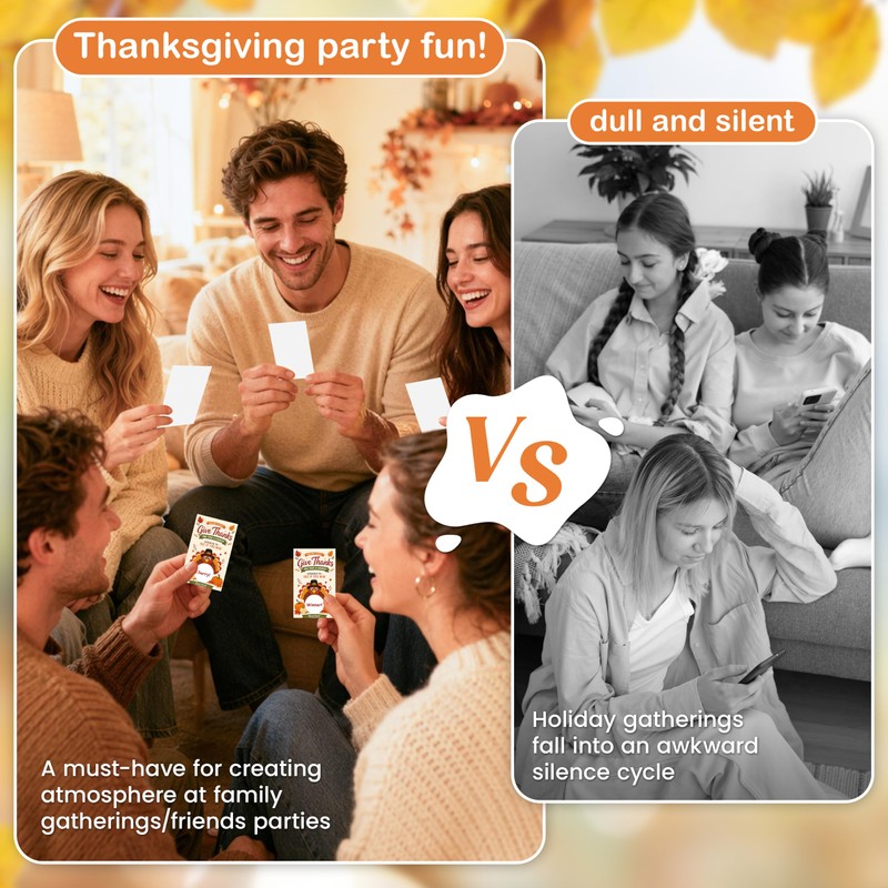 50PCS Thanksgiving Scratch Off Game Cards