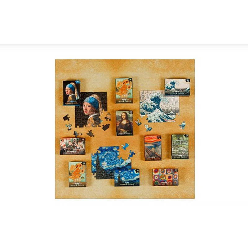 Professor Puzzle Set of 10 Mini Masterpieces 50 Piece Jigsaw