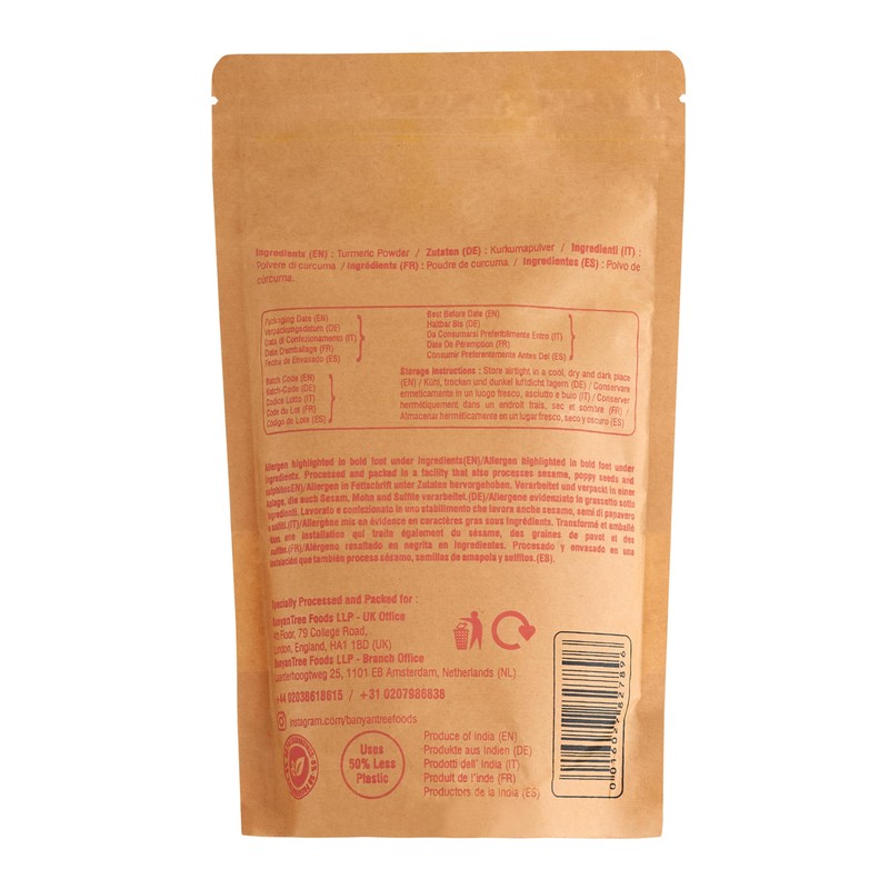 BanyanTree Foods Turmeric Powder 200g | Made from Turmeric Root