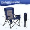 HIGH POINT SPORTS Oversized Camping Chairs for Adults, High Back