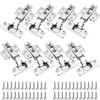 ANBOO Pack of 8 Cupboard Hinges with Soft Close, Hydraulic