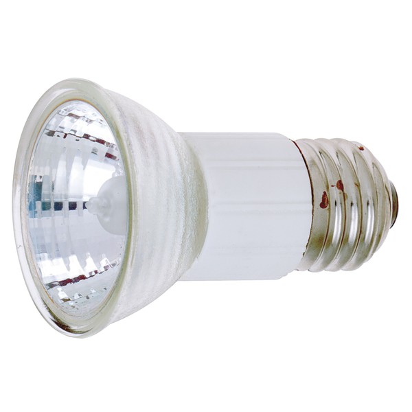 Satco S3439 1/Card 120V 100-Watt JDR Medium Base Light Bulb with FL 36 Beam Pattern with Lens