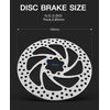 stio 2PCS 160mm Scooter Brake Disc Rotor Pad 6 Holes