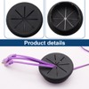 Tomedeks 4 Pack Black 61mm x 50mm x 23mm Desk