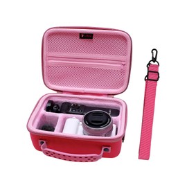 XANAD Case for Sony Alpha ZV-E10 ZV-E10L Digital Camera with Bluetooth Handle Carry Case, pink, travel bag