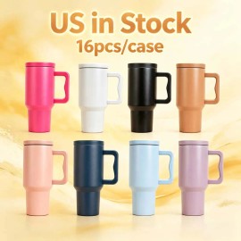Us  40 OZ Easy Clean Drinkware 40 OZ Cup With Straw for Home Office Outdoor Daily Use Premium Qualitycolor: Black, capacity: 40 oz
