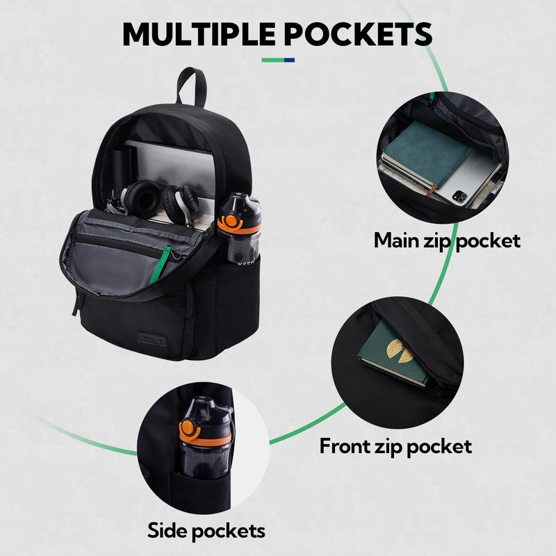 Waterfly Causal Backpack Womens Mens: 18L Small Lightweight Daypacks Travel